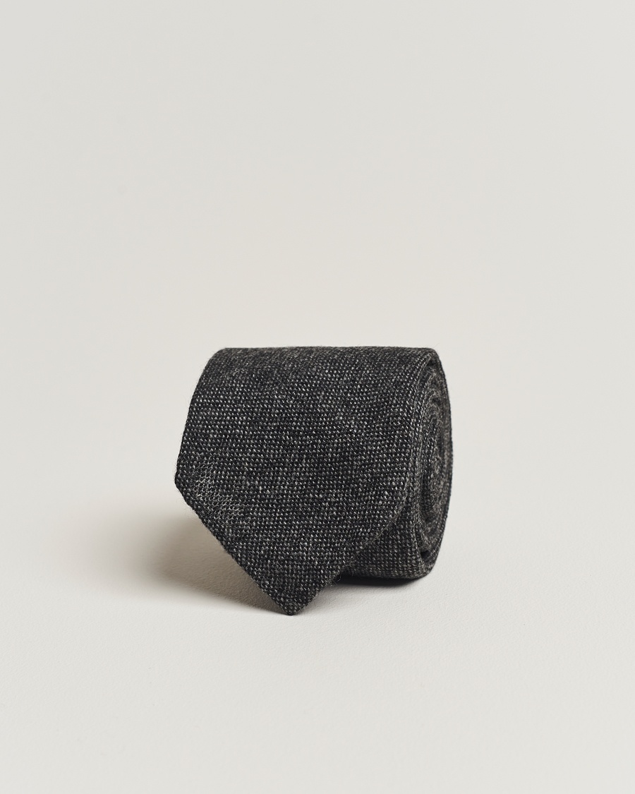  Cashmere 8 cm Tie Grey/Black