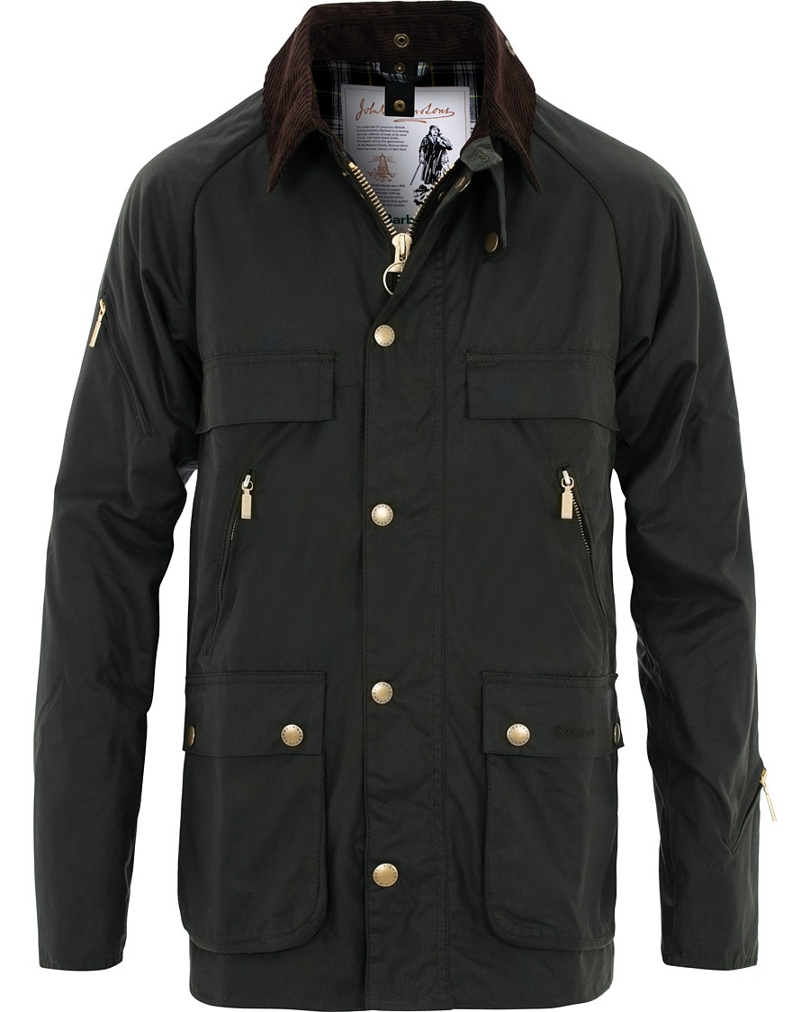 Herre | | Barbour Lifestyle | 125 Re-Engineered Bedale Wax Jacket Sage
