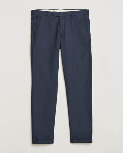Herre | Penbukser | NN07 | Scott Regular Fit Stretch Trousers Navy Blue