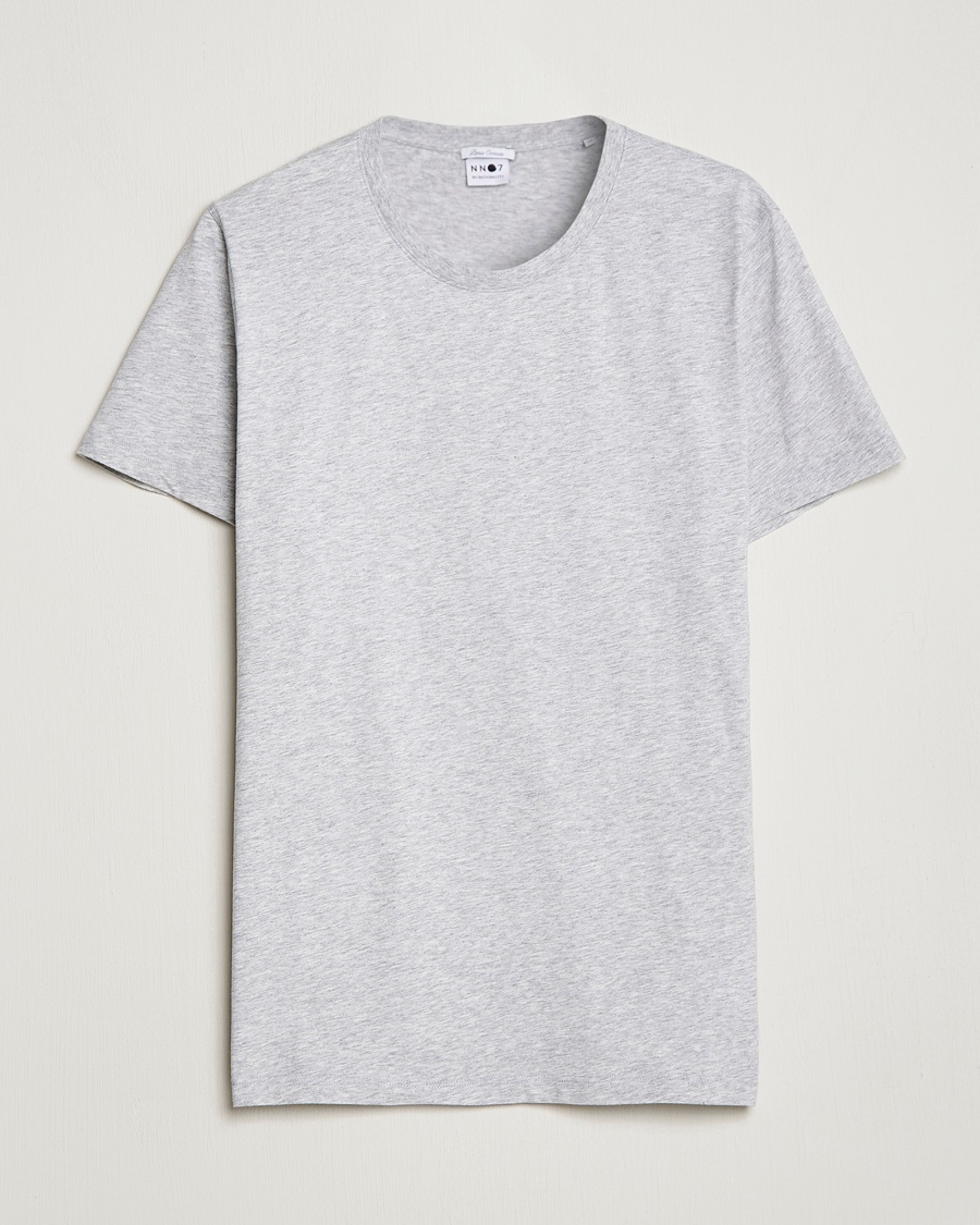 Herre | | NN07 | Pima Crew Neck Tee Light Grey Melange