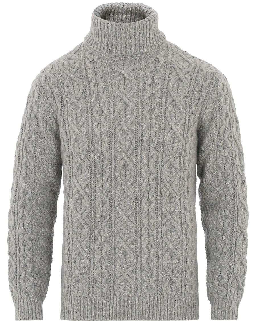NN07 Bert Cable Rollneck Grey NN07 Bert Cable Rollneck Grey