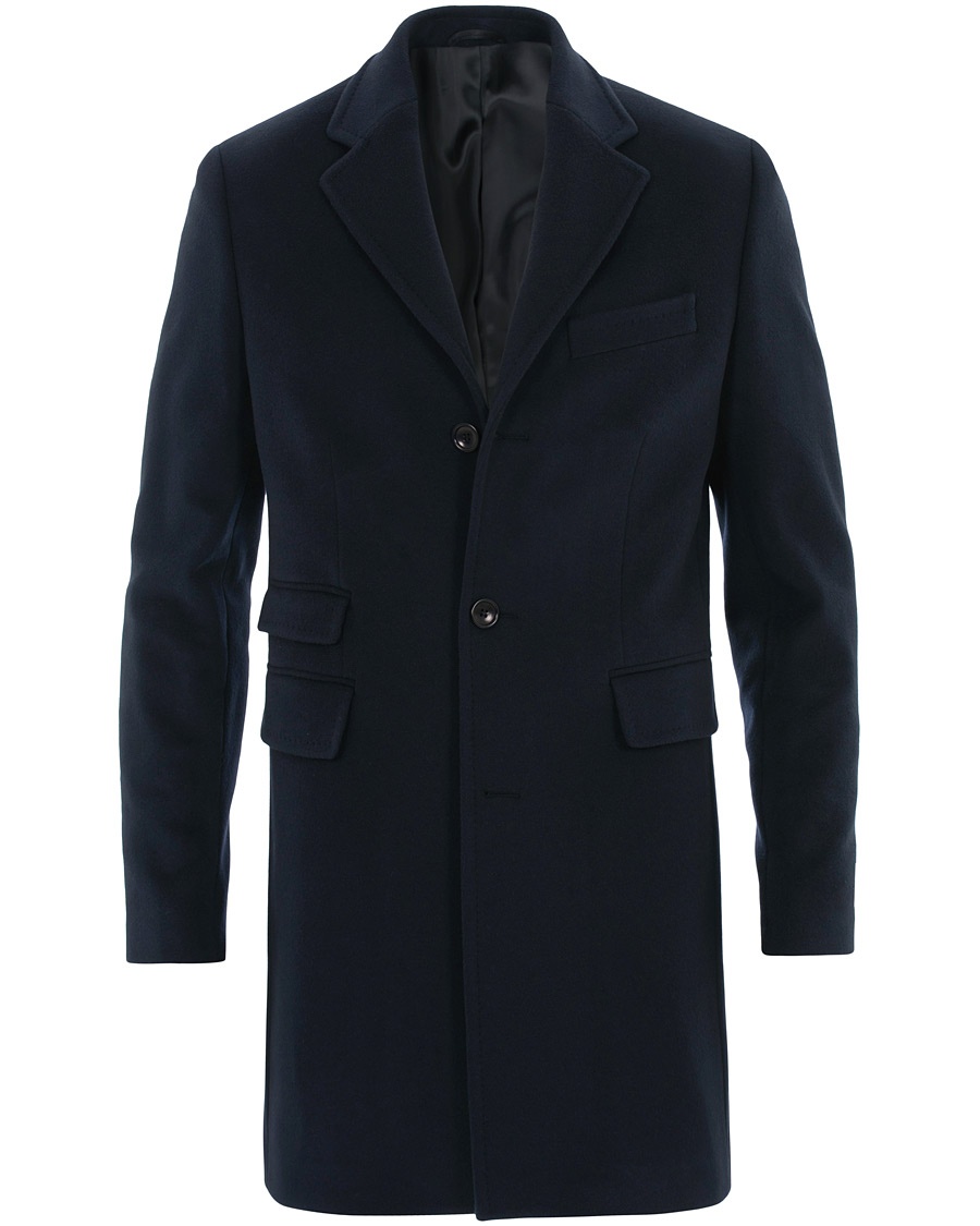  Wesley Wool/Cashmere Coat Navy