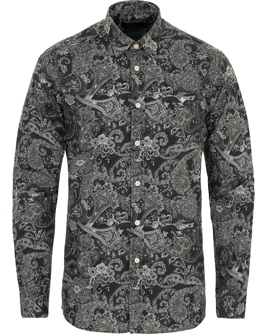  Montaron Printed Paisley Shirt Grey
