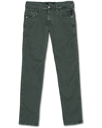 Herre | 5-Pocket-Trouser | Replay | Anbass Hyperflex 5-Pocket Trousers Green