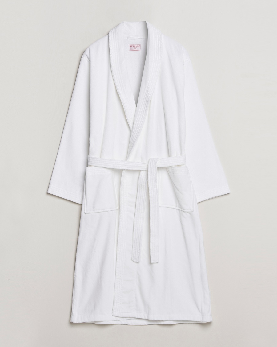 Herre | | Derek Rose | Cotton Velour Gown White