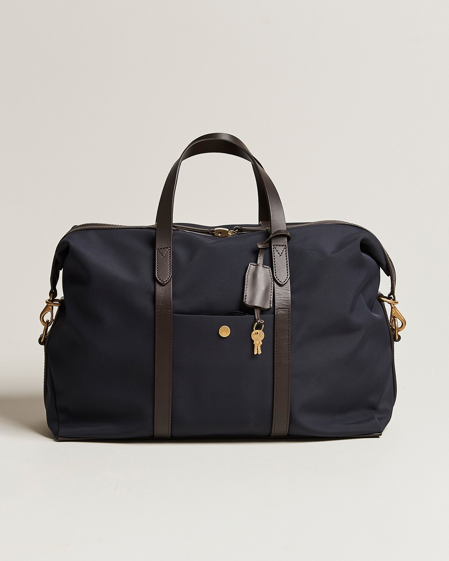 Herre | | Mismo | M/S Avail 48h Nylon Weekendbag Navy/Dark Brown