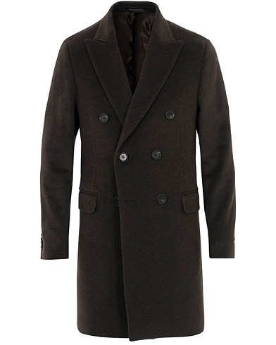  Sebastian Wool/Cashmere Double Breasted Coat Brown