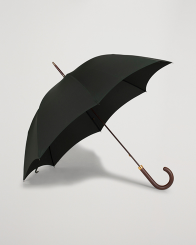 Paraply |  Polished Hardwood Umbrella  Racing Green