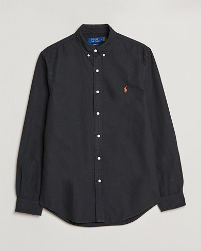 Våre 100 beste julegavetips |  Slim Fit Garment Dyed Oxford Shirt Polo Black