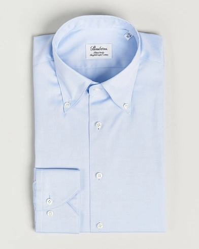  Fitted Body Button Down Shirt Light Blue