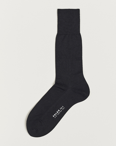Herre | Falke | Falke | No. 6 Finest Merino & Silk Socks Black