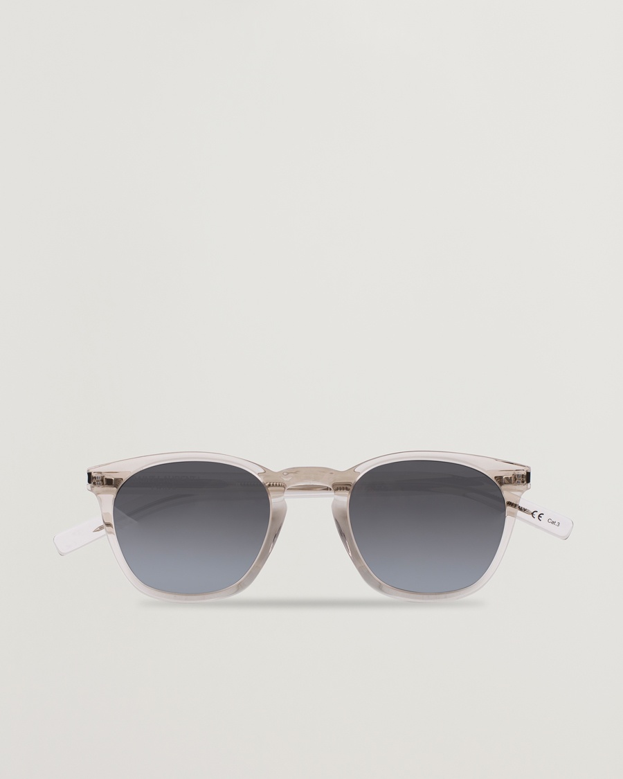 Saint Laurent SL 28 Sunglasses Beige/Silver – Beige