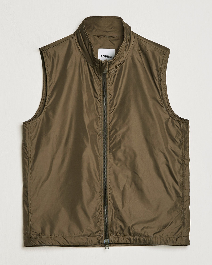 Herre | | Aspesi | Vernes Nylon Gilet Dark Military