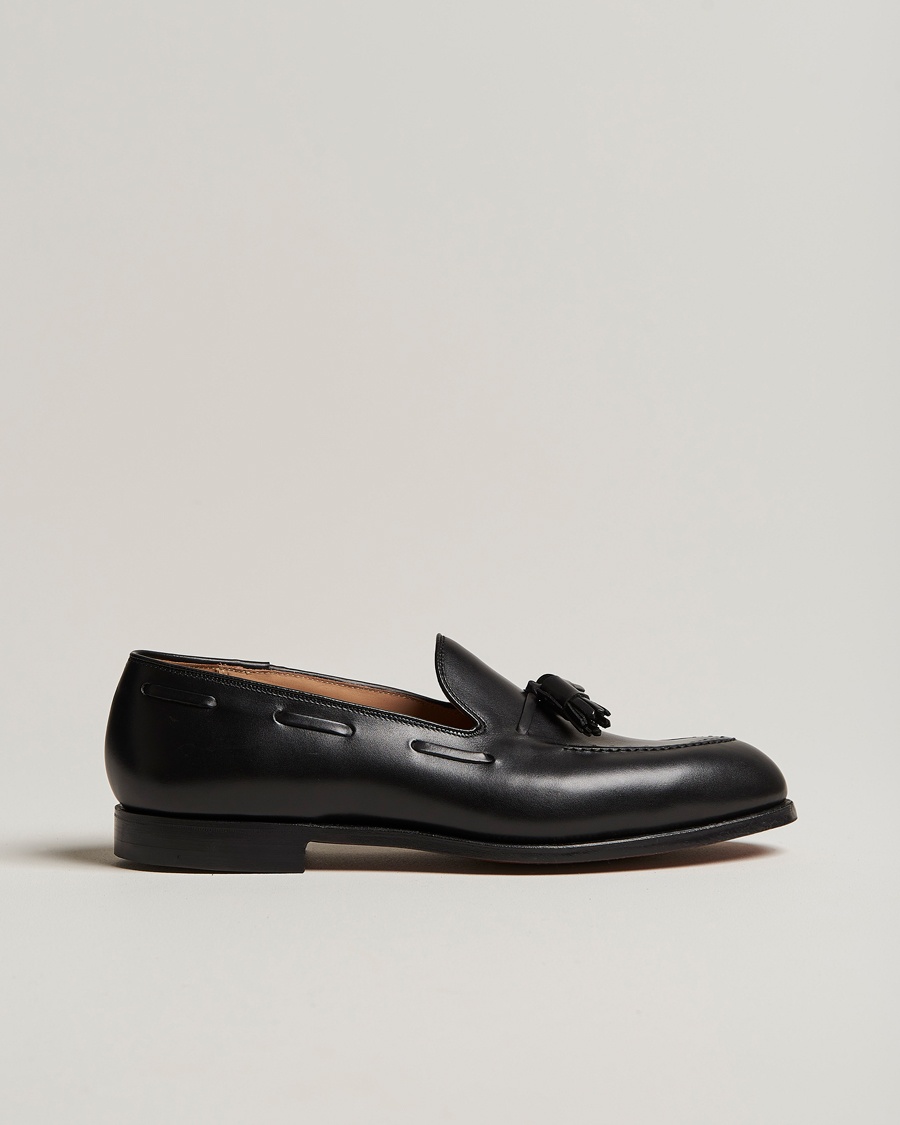 Crockett & Jones Cavendish 2 Tassel Loafer Black Calf – Svart