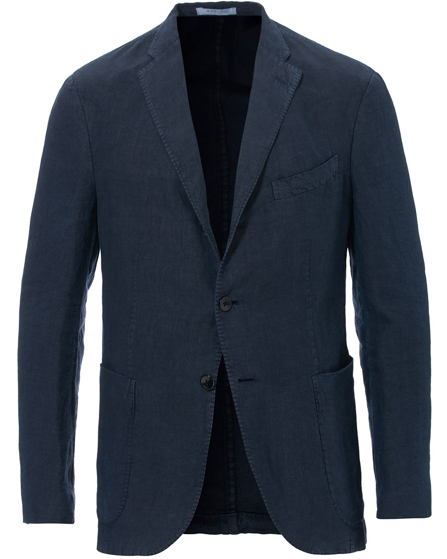 Herre | | Boglioli | K Jacket Linen Blazer Dark Blue