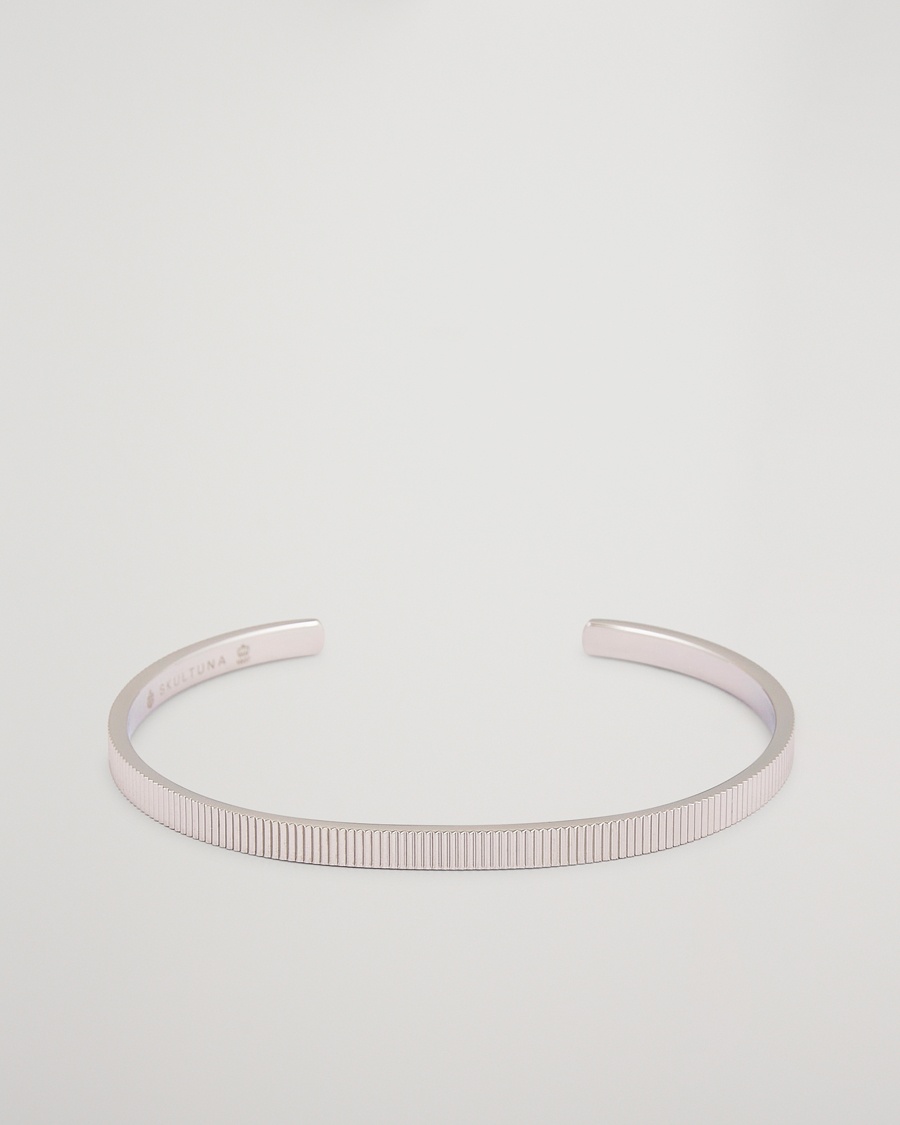 Herre | Smykker | Skultuna | Ribbed Cuff Polished Steel