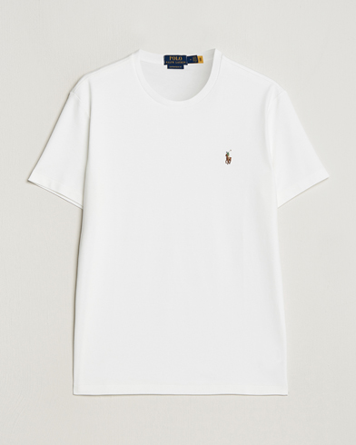Kortermede t-shirts |  Luxury Pima Cotton Crew Neck Tee White