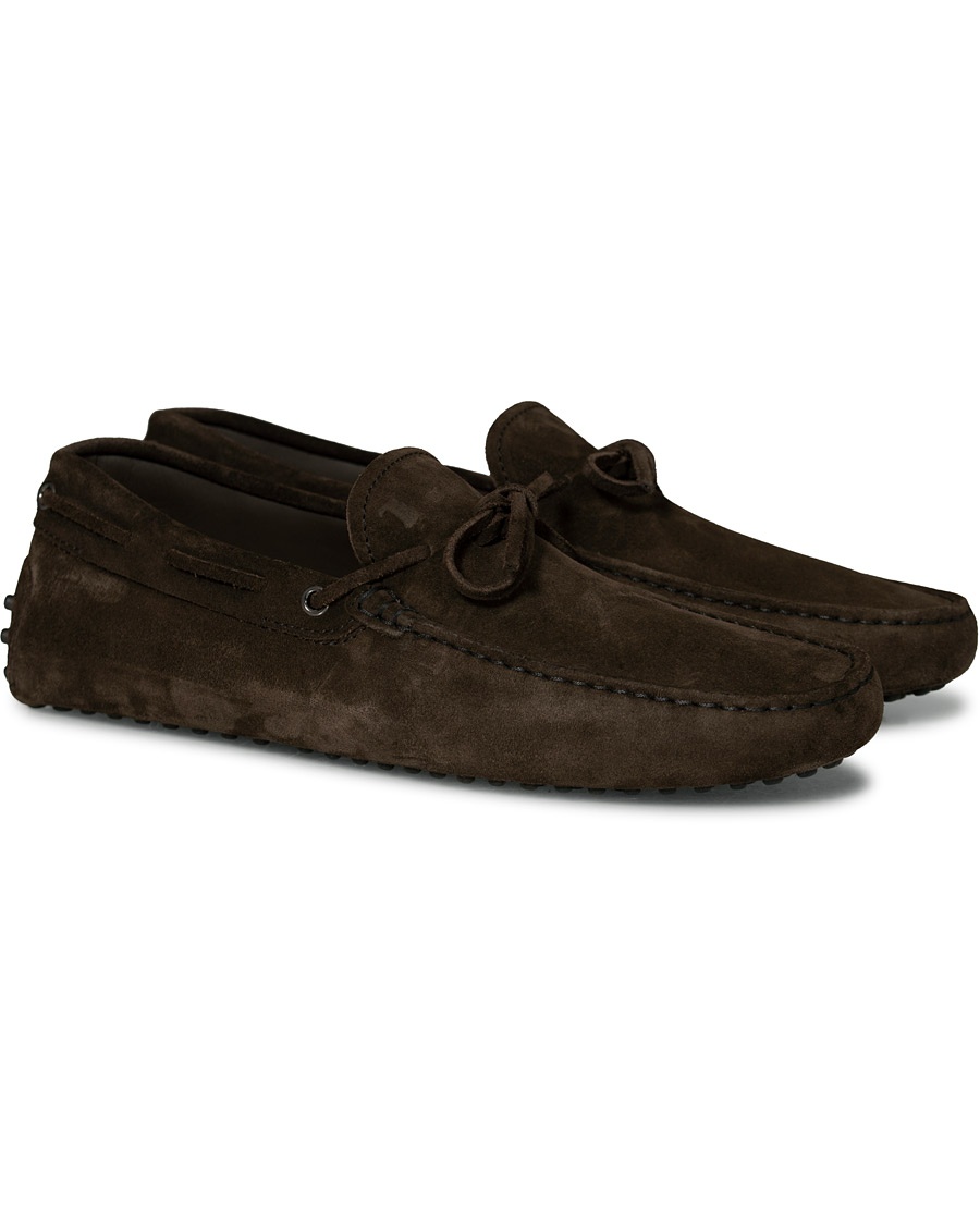  Laccetto Gommino Carshoe  Dark Brown Suede