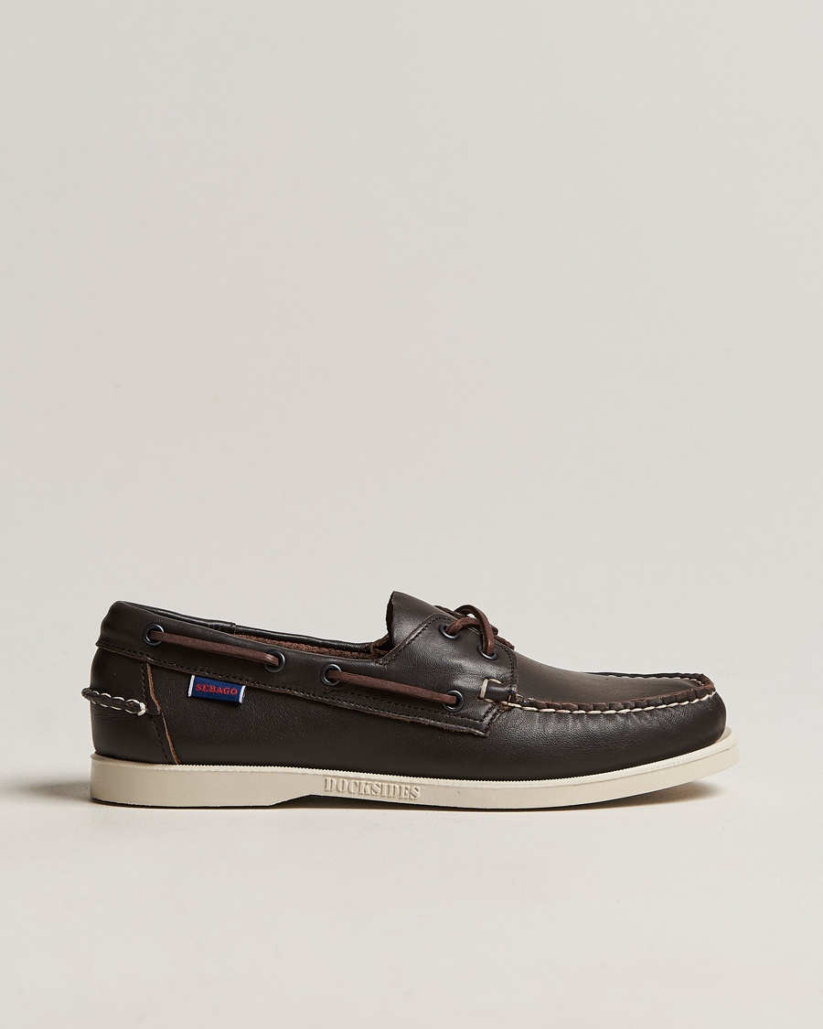 Herre | | Sebago | Dockside Boat Shoe Dark Brown