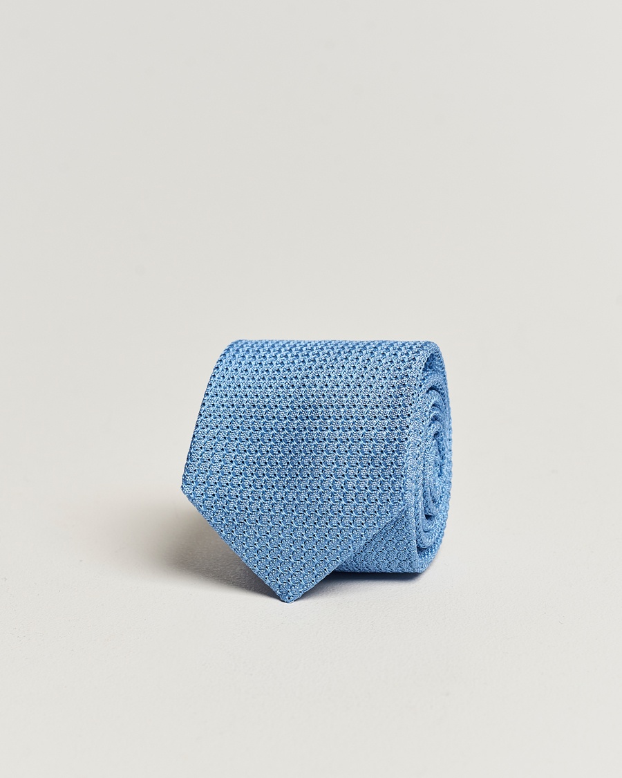 Herre | Amanda Christensen | Amanda Christensen | Silk Grenadine 8 cm Tie Sky Blue