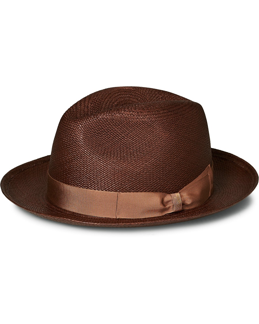 Borsalino Panama Quito With Medium Brim Brown/Beige Borsalino Panama Quito With Medium Brim Brown/Beige