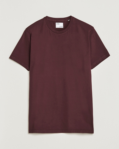 Herre | Kortermede t-shirts | Colorful Standard | Classic Organic T-Shirt Oxblood Red