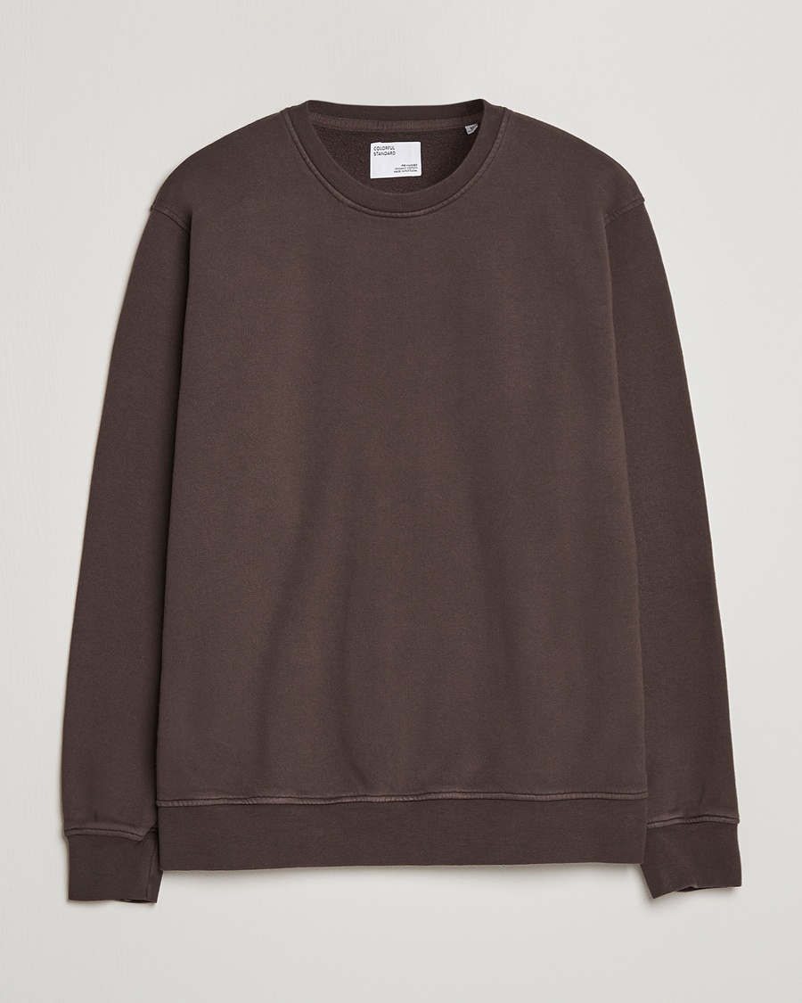 Herre | | Colorful Standard | Classic Organic Crew Neck Sweat Coffee Brown