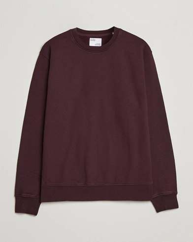Herre | Colorful Standard | Colorful Standard | Classic Organic Crew Neck Sweat Oxblood Red