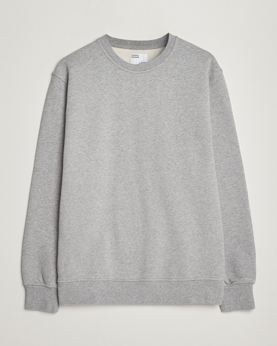 Herre | | Colorful Standard | Classic Organic Crew Neck Sweat Heather Grey