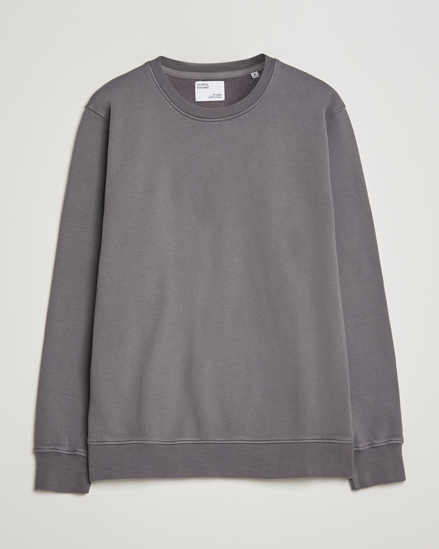  Classic Organic Crew Neck Sweat Storm Grey