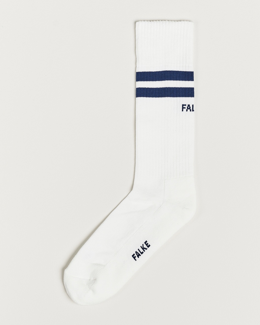 Falke Dynamic Tennis Sock White/Navy – Hvit