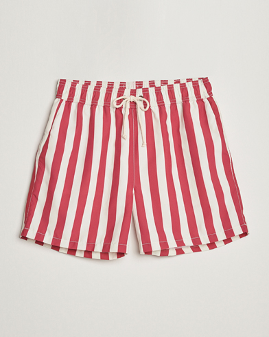Herre | Italian Department | Ripa Ripa | Paraggi Striped Swimshorts Red/White