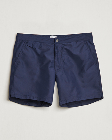 Herre | Dressede badeshorts | Sunspel | Recycled Seaqual Tailored Swim Shorts Navy