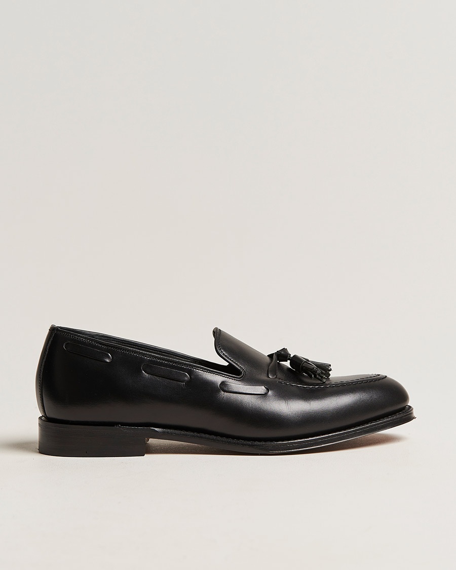  Russell Tassel Loafer Black Calf