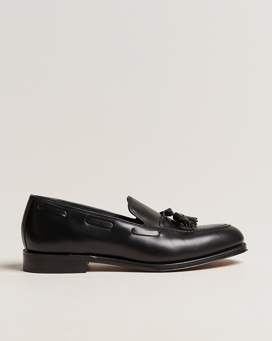 Loake 1880 Russell Tassel Loafer Black Calf – Svart