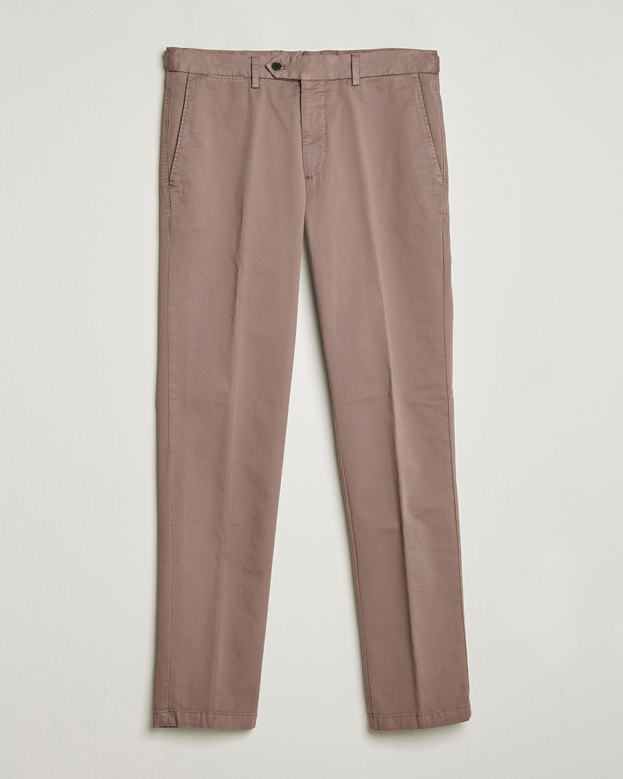 Herre | | Oscar Jacobson | Danwick Side Adjusters Chino Light Brown