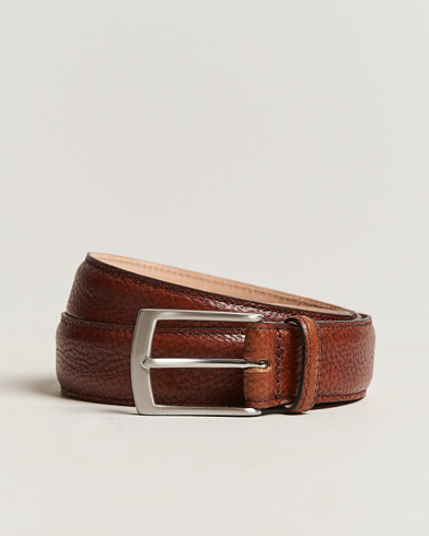 Herre | Belter | Loake 1880 | Henry Grained Leather Belt 3,3 cm Mahogany