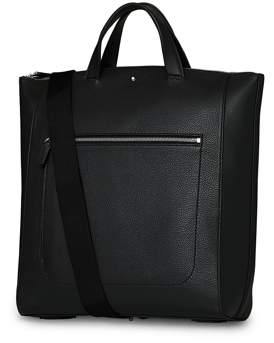  MST Soft Grain Tote with Zip Black