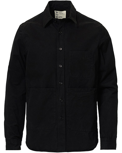 Herre |  | Aspesi | Cotton Shirt Jacket Black