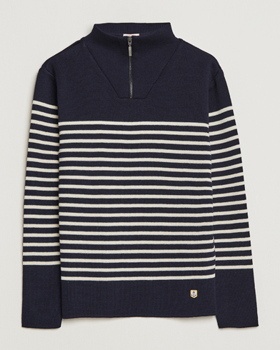 Herre | Armor-lux | Armor-lux | Camioneur Wool Half  Navy/Nature