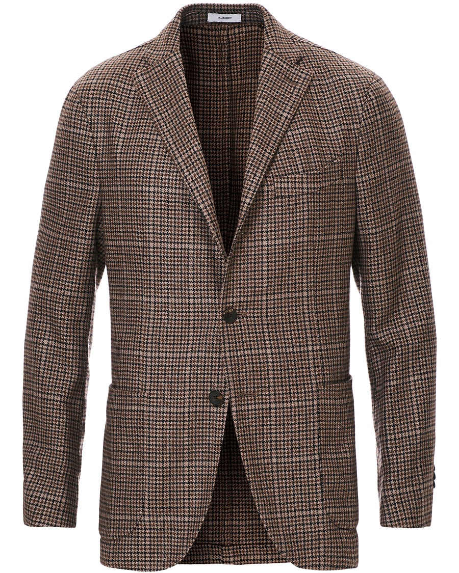  K Jacket Houndstooth Blazer Brown 