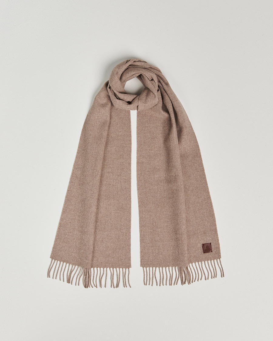 Herre | | Amanda Christensen | Merino Wool Scarf Beige Melange