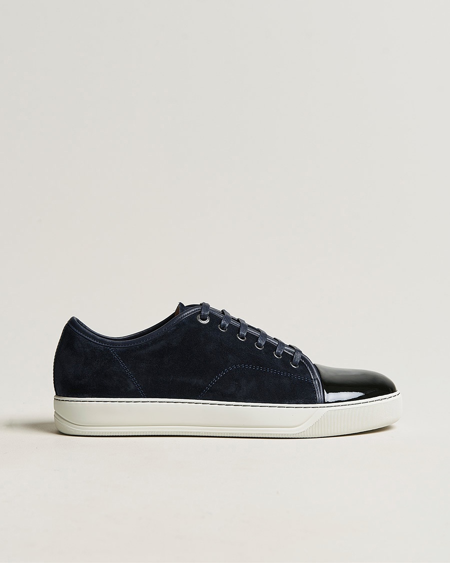 Lanvin DBB1 Patent Cap Toe Sneaker Navy – Blå
