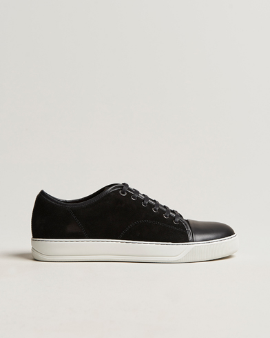 Luxury Brands |  Nappa Cap Toe Sneaker Black