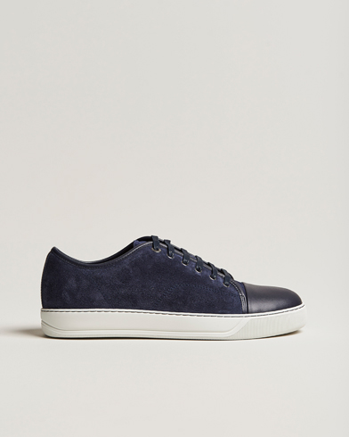 Herre | Luxury Brands | Lanvin | Nappa Cap Toe Sneaker Navy