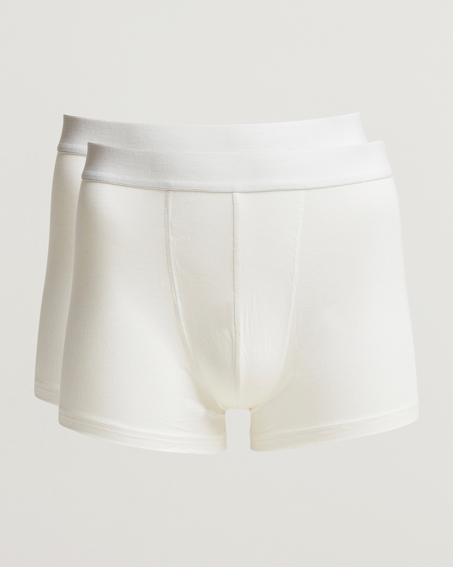 Herre | Trunks | Bread & Boxers | 2-Pack Boxer Breif Modal White