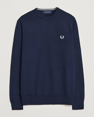 Herre | Pullovers rund hals | Fred Perry | Classic Crew Neck Jumper Navy