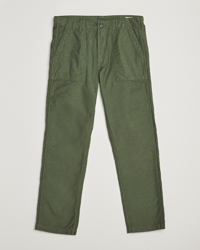 Herre |  | orSlow | Slim Fit Original Sateen Fatigue Pants Army Green