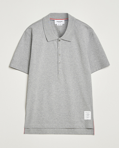 Thom Browne Relaxed Fit Polo Light Grey – Grå
