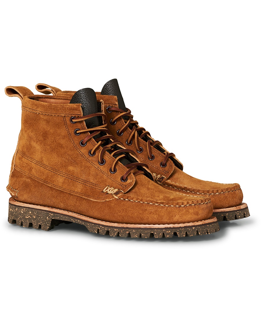 Yuketen Cortina Sole Angler Boots Khaki Suede